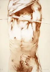Luis Caballero, Sin título, 1977, Litografía sobre papel. Ejemplar Épreuve d'artiste 11 de 15