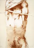 Luis Caballero, Sin título, 1977, Litografía sobre papel. Ejemplar Épreuve d'artiste 11 de 15