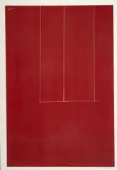 Robert Motherwell, Untitled (Red), de la serie London Series II, [1970 - 1971], Serigrafía sobre papel J.B. Green fabricado a mano. Ejemplar 53 de 150