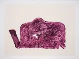 Manuel Hernandez, Signo violeta, 1991, Serigrafía sobre papel. Ejemplar 51 de 100