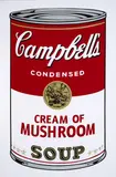 Andy Warhol, Campbell's Cream of mushroom Soup, 2018, Serigrafía sobre papel. Ejemplar Prueba de artista