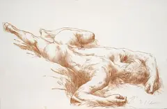 Luis Caballero, Sin título, 1985, Litografìa sobre papel. Ejemplar 9 de 40