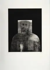 Juan Antonio Roda, Retrato de un desconocido 5, 1971 - 1978, Grabado, aguafuerte, puntaseca y aguatinta sobre papel. Ejemplar 2 de 9