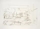 Santiago Cárdenas, El Taller, 1980, Litografía sobre papel. Ejemplar 4 de 25
