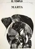 Gustavo Zalamea, El templo, Marta, 1984, Impresión litográfica sobre papel. Edición litográfica de 1200 ejemplares