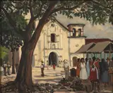 Pierre Daguet, Parroquia de San Miguel Arcángel, Villeta, segunda mitad del siglo XX, Óleo sobre lienzo