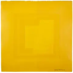 Rafael Echeverri, Tridimensional amarillo, 1992, Serigrafía a varias tintas. Ejemplar Fuera de edición