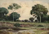 Oscar Rodríguez Naranjo, [Paisaje], Óleo sobre madera