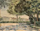 Eladio Vélez Vélez, Firenze, 1928, Acuarela sobre papel