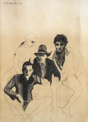 Sin título by Oscar Jaramillo, 1976, Grafito sobre papel, sold May 2026