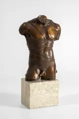 Le Grepol by Igor Mitoraj, 1978, Bronce con pátina dorada. Ejemplar 167 de 250, sold May 2026