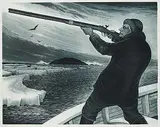 David Blackwood, Seabird Hunter #26/50, 1978, etching on paper