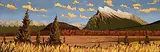 Rob Bowen, Untitled - Rundle Mountain, oil on canvas