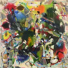 Alan Briks, Sunflowers, 2014, acrylic on canvas