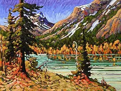 Autumn, Waterton Park by Rod Charlesworth, oil on canvas, sold Apr 2026