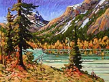 Rod Charlesworth, Autumn, Waterton Park, oil on canvas