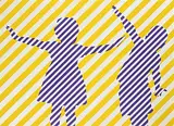 Ulysse Comtois, Untitled - Dancing Silhouettes, 1991, acrylic on canvas