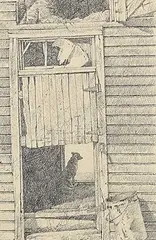 Patrick Douglass Cox, Study for Sarah's Dog, graphite on paper
