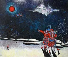 Toller Cranston, You're the One, 2004, acrylic on canvas