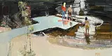 Adrian Dingle, The Bathing Dock [Actinolite, Ont.]