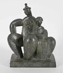 Cameron Douglas, Saltimbanques #4/6, 2000, bronze sculpture