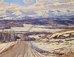 William Duma, Winter Day, oil on canvas