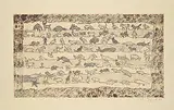 Joseph Fafard, Untitled - Joe's Ark #PP, 1987, hand coloured etching on paper