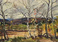 Thomas Hilton Garside, Untitled - Fall Scene, oil on canvas