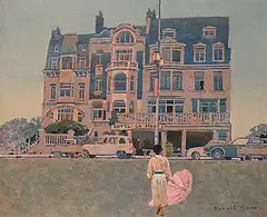 Robert Genn, Hotel La Mer [Brittany], oil on canvas