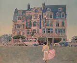 Robert Genn, Hotel La Mer [Brittany], oil on canvas