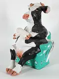 Gwen Hughes, Untitled - Bovine Gal, painted ceramic sculpture