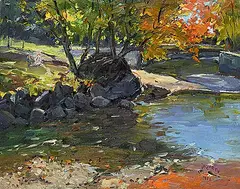 Stoneham by Francesco Iacurto, 1978, oil on canvas, sold Apr 2026