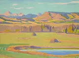 Illingworth Kerr, Mesa Butte, Autumn, 1979, oil on canvas board