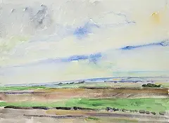 Dorothy Knowles, Untitled - Light Landscape, 1980, watercolour on paper