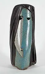 Luke Orton Lindoe, My Girl in Shaunavon, glazed ceramic sculpture