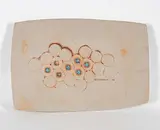 Luke Orton Lindoe, Untitled - Bubble Platter with Blue Detail