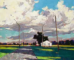 Min Ma, A Summer's Day, acrylic on canvas