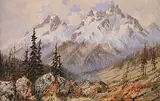 Thomas Mower Martin, Untitled - Mountain Landscape, 1900, watercolour on paper