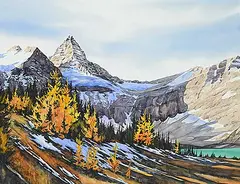 Mt. Assiniboine by Donna Jo Massie, 2000, watercolour on paper, sold Apr 2026
