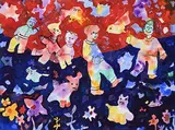Janet Mitchell, We All Can Have a Turn, 1995, watercolour on paper