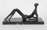 Leonhard Friederich Oesterle, Untitled - Reclining Nude, 1995, bronze sculpture