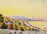 Robert Pilot, Untitled - Quebec Scene, 1934, watercolour on paper