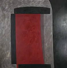 Léopold Plotek, Tuxedo Unction, 1982, oil on canvas