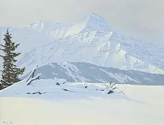 Ted Raftery, Kananaskis Watershed, 1986, oil on canvas