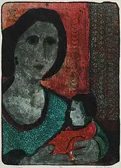 John Harold Thomas Snow, Miriam #19/25, 1971, colour lithograph on paper