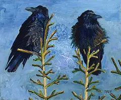 Building History with Junior by Mady Thiel-Kopstein, acrylic on canvas, sold Apr 2026