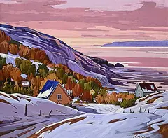 Escarpement by Andre Turenne, acrylic on canvas, sold Apr 2026
