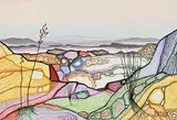 Armand Frederick Vallee, Early Desert Spring [South of Palm Springs], 1993, watercolour on paper