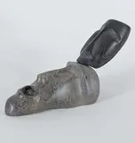 Alex Alikashuak, Untitled - Dream of Spirits, black and grey stone carving