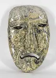 R.M. Allen, Untitled - Distraught Mask, 1994, green stone mask